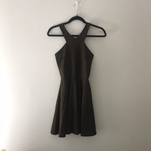Black with Gold hint Dress